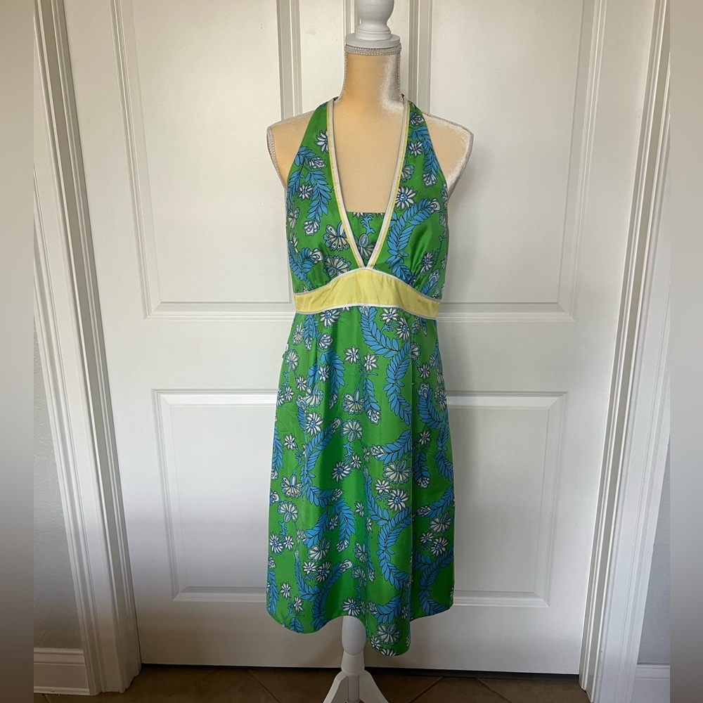 Lilly Pulitzer silk halter dress sz 12